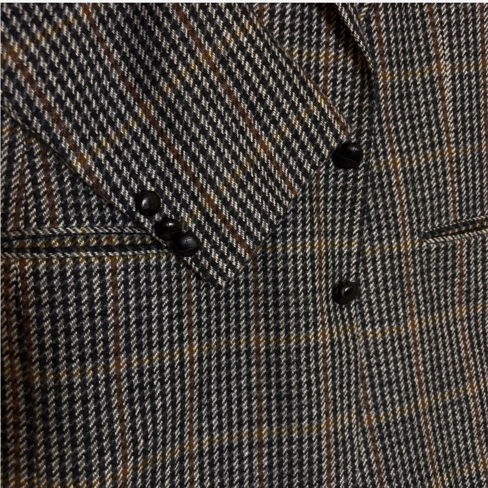 VTG Wool Blazer Houndstooth Men’s 40R Sport Jacket Fits Women M/L Ivy League - Picture 3 of 11
